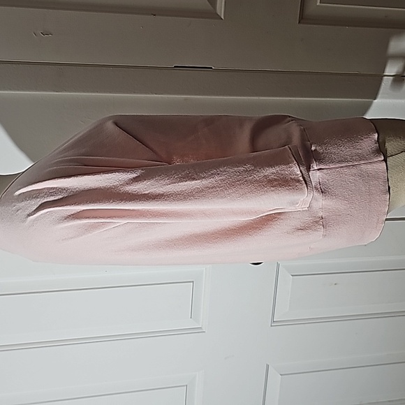 Talbots light pink pop over sweater.  Size medium Petite. Lightweight. - Picture 5 of 11